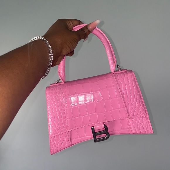 Balenciaga pink crocodile top handle purse - Picture 1 of 2